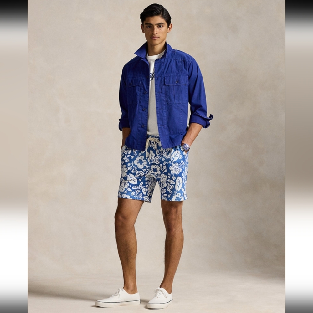 Polo By Ralph Lauren Floral Spa Terry Shorts M
